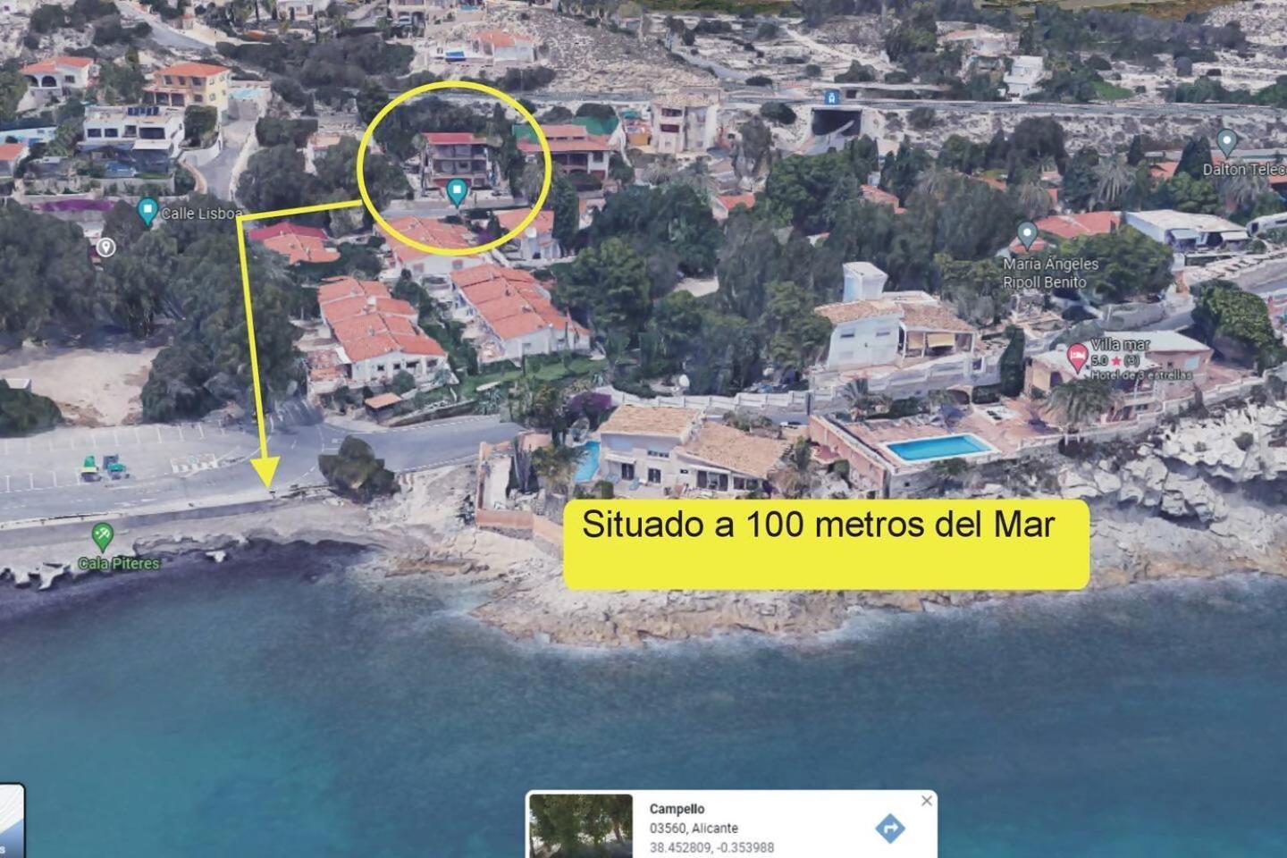 Casona Del Mar Terraza Y Vistas Al Mediterraneo El Campello Bagian luar foto